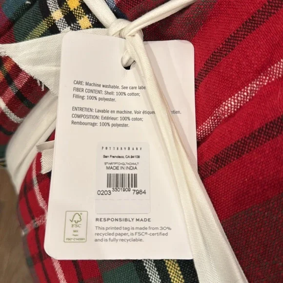 NWT Pottery Barn King/Cal King Stewart Plaid Quilt - Picture 5 of 10